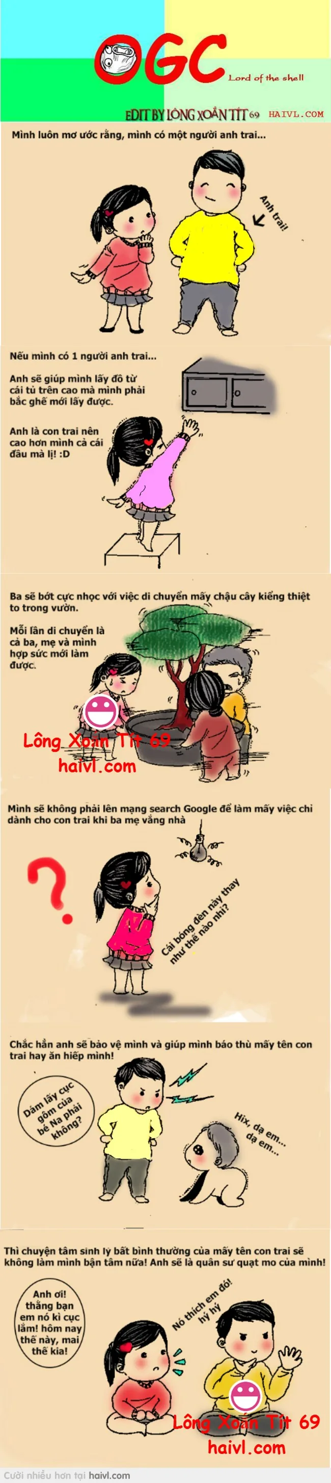 Mơ ước của những bạn gái đó là có một người anh trai :)